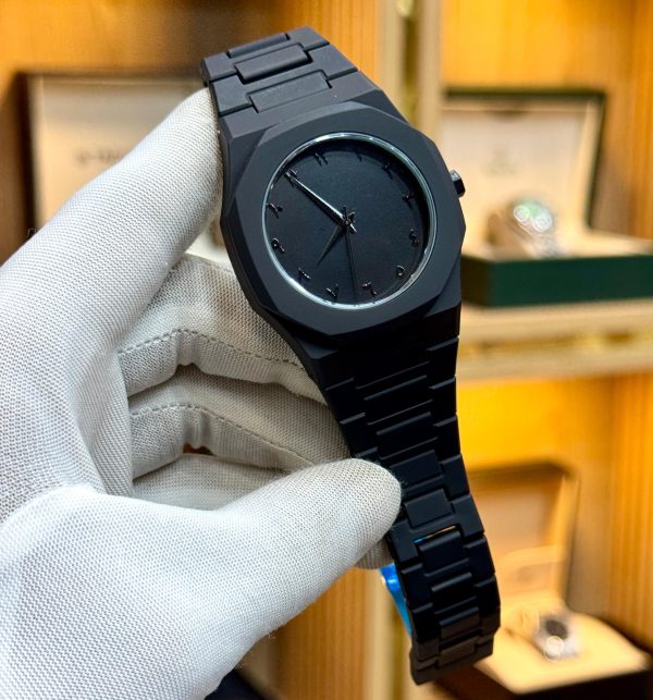 Full Black Quartz Watch – Lightweight, Premium Analog for Men & Boys – With Box