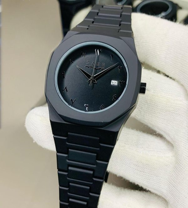 Full Black Quartz Watch – Lightweight, Premium Analog for Men & Boys – With Box